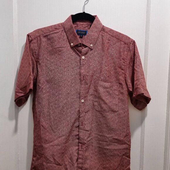 CatchIt Sportswear Short Sleeve Button Casual Shirt - Small - Unisex Youth - Picture 2 of 14